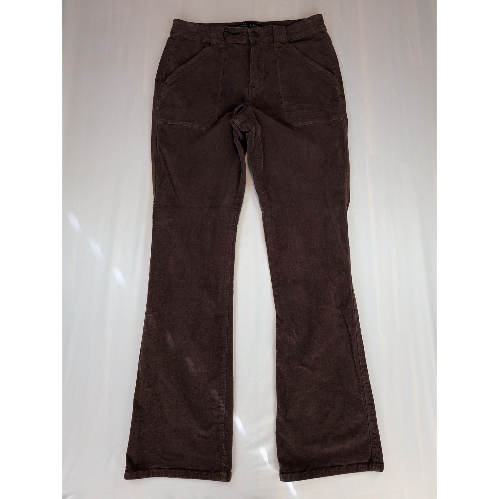 Sanctuary Standard Surplus Brown Corduroy Bootcut Pants Size 30 Boho Minimalist